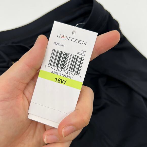 Jantzen Cover-Up Swim Over-Short Black Size Plus 18 - Picture 6 of 13